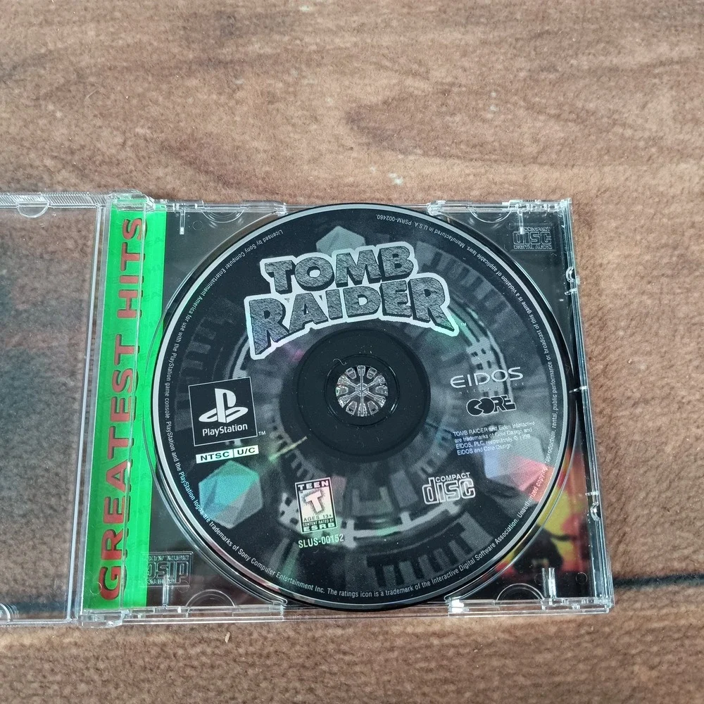 Sony Tomb Raider Video Game TMDPS43 PlayStation‎ CD Greatest Hits Adventure Teen